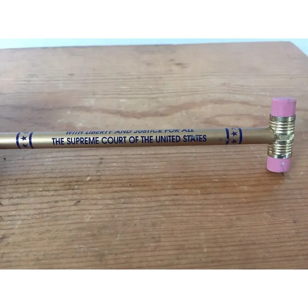 Mixed Lot 5 Vtg #2 Pencils Lisa Frank Designs US Supreme Court Festive Erasers